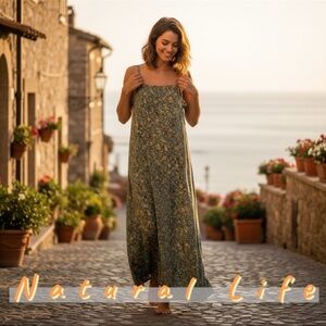 Natural Life Floral Maxi Dress Size XL